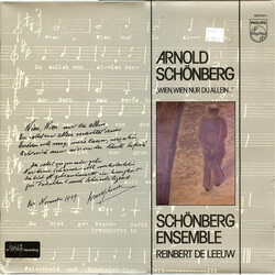 Arnold Schoenberg / Schönberg Ensemble / Reinbert De Leeuw "Wien, Wien, Nur Du Allein..." Vol. 1 Vinyl LP USED
