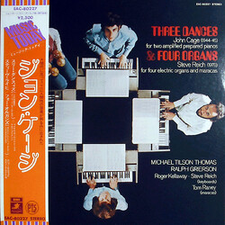 John Cage / Steve Reich / Michael Tilson Thomas / Ralph Grierson Three Dances & Four Organs Vinyl LP USED