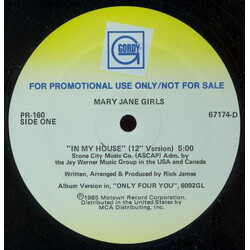 Mary Jane Girls In My House USED VINYL 12INCH PROMO 33 S RPM