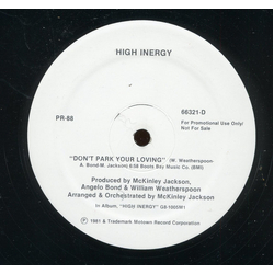High Inergy / Teena Marie Don't Park Your Loving / It Must Be Magic Vinyl 12" USED