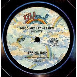Bebu Silvetti Spring Rain USED VINYL 12INCH 45 RPM PROMO