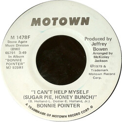 Bonnie Pointer I Can't Help Myself (Sugar Pie, Honey Bunch) USED VINYL 7"