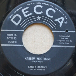 Randy Brooks And His Orchestra Harlem Nocturne / A Night At The Deuces USED VINYL 7INCH 45 RPM REISSUE REPRESS