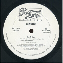 Macho I'm A Man Vinyl LP USED