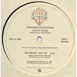Chaka Khan Get Ready, Get Set USED VINYL 12INCH 33 S RPM PROMO STEREO MONO