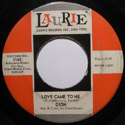 Dion (3) Love Came To Me USED VINYL 7INCH 45 RPM SINGLE