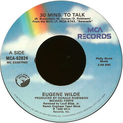 Eugene Wilde 30 Mins To Talk USED VINYL 7INCH 45 RPM