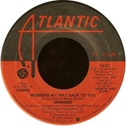 Spinners Working My Way Back To You USED VINYL 7INCH 45 RPM SINGLE