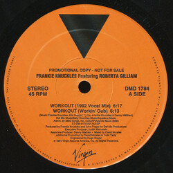 Frankie Knuckles / Roberta Gilliam Workout USED VINYL 12INCH 45 RPM PROMO