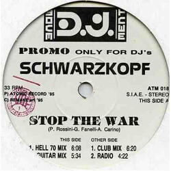 Schwarzkopf Stop The War VINYL 12" USED