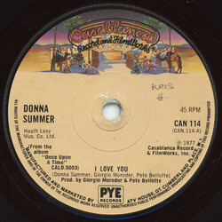 Donna Summer I Love You USED VINYL 7INCH 45 RPM SINGLE