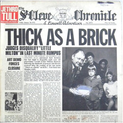 Jethro Tull Thick As A Brick Vinyl LP USED