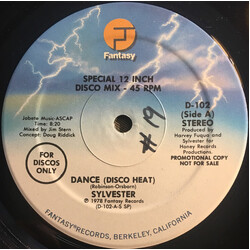 Sylvester Dance (Disco Heat) USED VINYL 12INCH 45 RPM PROMO