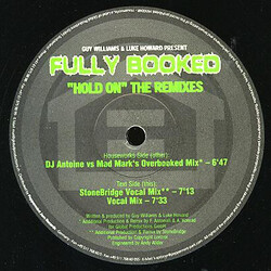 Fully Booked Hold On (Remixes) USED VINYL 12INCH