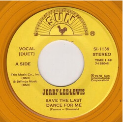 Jerry Lee Lewis Save The Last Dance For Me USED VINYL 7INCH 45 RPM SINGLE