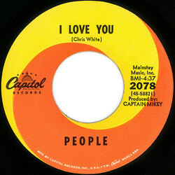 People (4) I Love You / Somebody Tell Me My Name USED VINYL 7INCH 45 RPM SINGLE