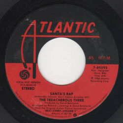 Treacherous Three / Luther Vandross Santa's Rap / At Christmas Time USED VINYL 7INCH