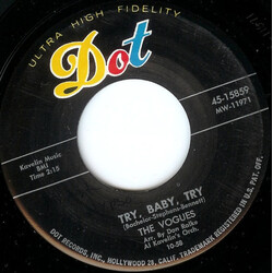 The Vogues (3) Try, Baby, Try / Falling Star USED VINYL 7INCH 45 RPM SINGLE