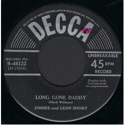 Jimmie And Leon Short Long Gone Daddy / Tennessee Waltz USED VINYL 7INCH 45 RPM