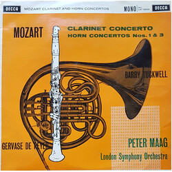 The London Symphony Orchestra / Peter Maag / Barry Tuckwell / Gervase de Peyer Clarinet Concerto / Horn Concertos Nos. 1 & 3 Vinyl LP USED