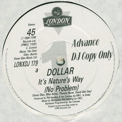 Dollar It's Nature's Way (No Problem) USED VINYL 12INCH PROMO