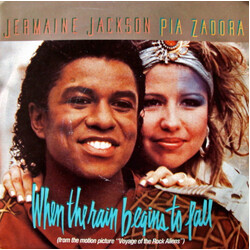 Jermaine Jackson / Pia Zadora When The Rain Begins To Fall USED VINYL 7INCH 45 RPM SINGLE
