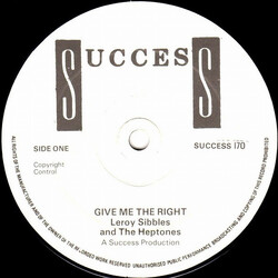 Leroy Sibbles / The Heptones Give Me The Right Vinyl 12" USED