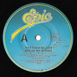 Matthew Wilder Break My Stride USED VINYL 7INCH 45 RPM SINGLE