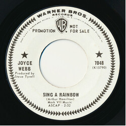 Joyce Webb Sing A Rainbow / The Last Time Vinyl 7" USED