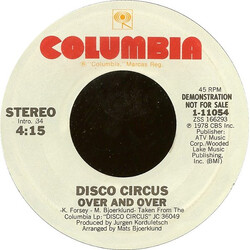 Disco Circus Over And Over VINYL 7" USED