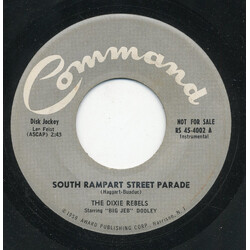 The Dixie Rebels South Rampart Street Parade / Basin Street Blues USED VINYL 7INCH 45 RPM PROMO