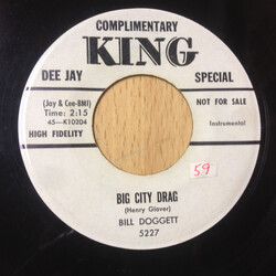 Bill Doggett Big City Drag / After Hours USED VINYL 7INCH 45 RPM PROMO