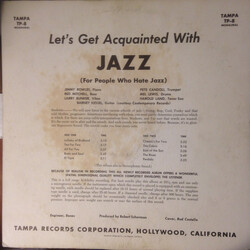 The Jimmy Rowles Sextet Let's Get Acquainted With Jazz ...For People Who Hate Jazz! Vinyl LP USED