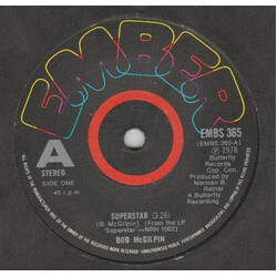 Bob McGilpin Superstar USED VINYL 7INCH 45 RPM PROMO