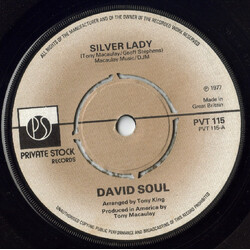 David Soul Silver Lady USED VINYL 7INCH 45 RPM SINGLE