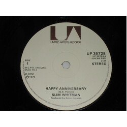 Slim Whitman Happy Anniversary USED VINYL 7INCH 45 RPM SINGLE