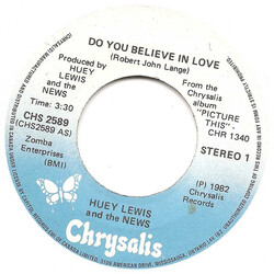 Huey Lewis & The News Do You Believe In Love / Is It Me USED VINYL 7INCH 45 RPM