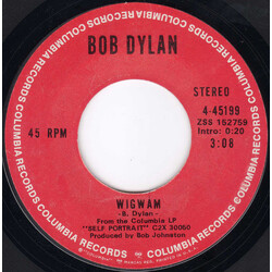 Bob Dylan Wigwam / Copper Kettle USED VINYL 7INCH 45 RPM STYRENE