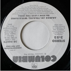 James "D-Train" Williams Oh How I Love You (Girl) USED VINYL 7INCH 45 RPM PROMO