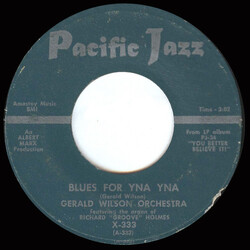 Gerald Wilson Orchestra / Richard "Groove" Holmes Blues For Yna Yna / You Better Believe It! USED VINYL 7INCH 45 RPM SINGLE