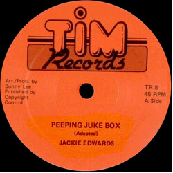 Jackie Edwards Peeping Juke Box / Let's Fall In Love USED VINYL 12INCH 45 RPM SINGLE