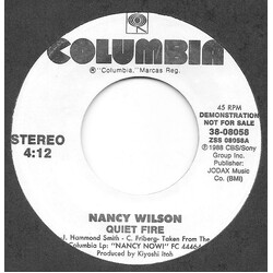Nancy Wilson Quiet Fire USED VINYL 7INCH 45 RPM SINGLE PROMO