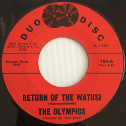 The Olympics Return Of The Watusi / Return Of Big Boy Pete USED VINYL 7INCH 45 RPM SINGLE STYRENE
