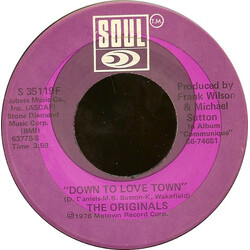 The Originals Down To Love Town  VINYL 7" USED