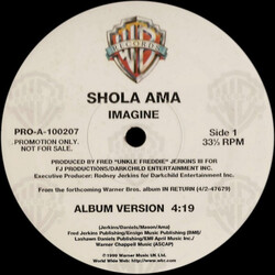 Shola Ama Imagine USED VINYL 12INCH 33 S RPM PROMO