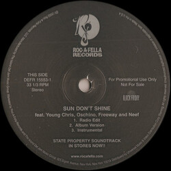 Various Sun Don't Shine / Do You Want Me USED VINYL 12INCH 33 S RPM PROMO