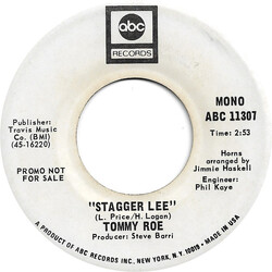 Tommy Roe Stagger Lee USED VINYL 7INCH 45 RPM SINGLE PROMO STEREO MONO