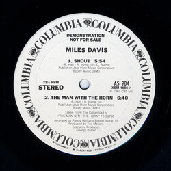 Miles Davis Shout / The Man With The Horn / Back Seat Betty USED VINYL 12INCH 33 S RPM PROMO
