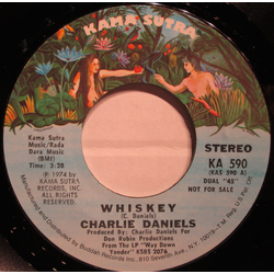 Charlie Daniels Whiskey Vinyl 7" USED