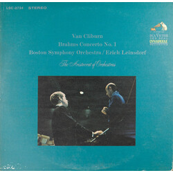 Johannes Brahms / Van Cliburn / Boston Symphony Orchestra / Erich Leinsdorf Concerto No. 1 Vinyl LP USED